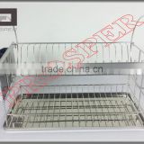 Stainless steel /chrome wire kitchen dish rack with high quality