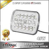 5x7in 45W High Power Sealed Beam Led Headlight Dual Beam With H4 Plug for Automotive thumbnail-3
