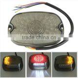 LED Smoke Tail Brake Light Turn Signal Lamp For Harley Sportster Softail Fatboy