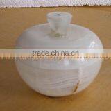 CUSTOM MADE Pakistani Supplier ONYX CANDY JARS POTS HANDICRAFTS thumbnail-4