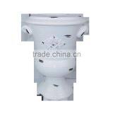 White Chinese Ceramic Vase for Flower Decoration thumbnail-4