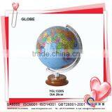 Plastic Deskpot Globe With Wood Base YGL1320S Plastic World Globe Earth Golbe thumbnail-1