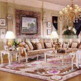 Palace Classic Hand Carved Wooden Upholstery Living Room Sofa Set Furniture(MOQ=1 SET) thumbnail-4