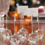 Crystal Facet Ball Card Holder With Metal Clip for Wedding thumbnail-1