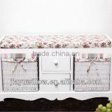 HOT Pearl White Europe Import Wood Shoe Stool Living Room Furniture From China thumbnail-1