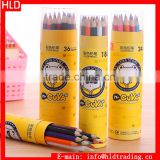 Factory Wholesale Anti Breaking Artist Quality 36 Colors Cardboard Tube Wood Colored Pencils Set