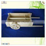 Art Mind Gift Handmade Unfinished Pine Wooden Toys Cart thumbnail-2
