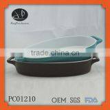 Oval Shape Ceramic Bakeware, Customized Bakeware , Microwave /ovenware Safe Casserole thumbnail-1