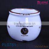 Hand Painting White Glazed Modern Water Pot thumbnail-1