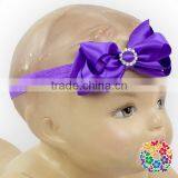 Silvery Sequin Hairbows Baby Girls Headbands Fanny Hair Bow With Elastic Band Wholesale thumbnail-4