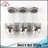 NBRSC Plastic Cheap Double/Triple Wall Mounted Home Breakfast Cereal Dispenser Bulk Food Storage Container for Sale thumbnail-4