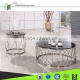 CT31S 2015 tempered glass round modern coffee table for sale