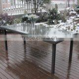 All Season Outdoor Furniture Rectangle Rattan Table and Chairs Dining Set thumbnail-2