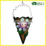 Metal Handmade Garden Home Decoration Wall Flower Pot Wall Mounted Flower Holder thumbnail-1