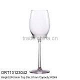 400ml 13oz Clear Wine Glass Crystal Glass Wine Goblet thumbnail-1