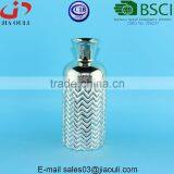 New Design Wave Patterned Decorative Ceramic Flower Vase Gold/copper/silver Plated thumbnail-2