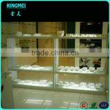 LED White Acrylic Plate Display Cases and Dish Display Fixture thumbnail-2