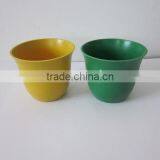 Family Beautiful Plastic Flower Pot/ Garden Pot Bamboo Fiber Flowerpot thumbnail-1