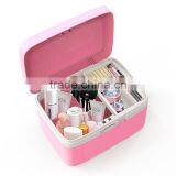 Professional Girly Plastic Makeup Box Beauty Cosmetic Box (Pink) thumbnail-2