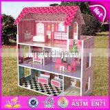 New Design Lovely Girls Toy Sets Wooden Miniature House Kits W06A235 thumbnail-6