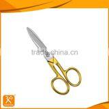 Full Stainless Steel Scissors With Gold-plating Handle thumbnail-4