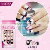 2017 Wholesale Valentine Love Design Fake Nail Art Design for Beauty thumbnail-4