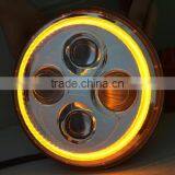 7inch LED Round Angel Eyes Headlight DOT SEA thumbnail-2