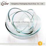 Elegant Graceful Custom Wholesale Rose Carved Footed Low Mixing Glass Bowl thumbnail-3