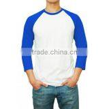 Hot Selling Raglan Sleeve Shirt / Bulk Raglan Sleeve 3/4 Shirt