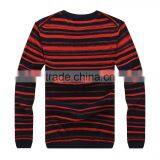 Fashion Men Stripe Cotton Light Knitted Sweater thumbnail-2