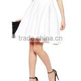 Solid High Waist Ruffled Mini Skirt thumbnail-1