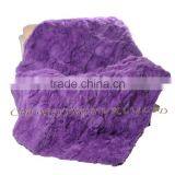 CX-D-11G Home Decor Fashion Pink Real Rabbit Fur Throw Blanket thumbnail-3