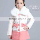 baby girls fashion coat /mix color woolen winter coat for baby girls