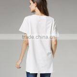 Short Sleeve Nursing Clothes Solid Breastfeeding Clothing Small Fresh Pregnant Women T-shirts thumbnail-4