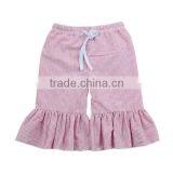 2017 Wholesale Children's Boutique Clothing Cotton Baby Girls Ruffle Shorts thumbnail-1