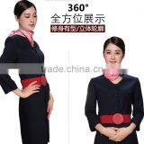Custom Nice and Chantilly Stewardess Flight Attendant Airline Dress Design Wholesaele thumbnail-6