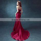 High Quality Red Fish Feast Slim Evening Dress Without Shoulder for Women 2016 thumbnail-3