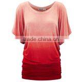 Autumn Europe and the United States Foreign Trade Easy Leakage Shoulder Lady T-shirt With Short Sleeves thumbnail-1