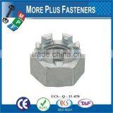 Made in Taiwan Fine Thread Stainless Steel Grizzly Claw Brass Fine Thread Zinc Castle Nut thumbnail-5