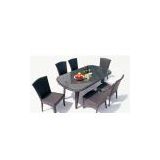 hotel synthetic rattan dining furniture sets