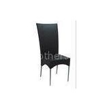 Luxury Soft Upholstered Dining Room Chairs High Back Black For Subway