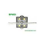 Square Waterproof LED Modules Red , Aluminum 4pcs SMD Epistar 5050