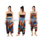 Thick Stripes Harem Yoga Jumpsuit Dance Hammer Summer Trousers Pants thumbnail-5