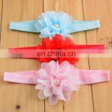 High Quality Children Headdress Draped Chiffon Pearl Hair Band Girl Headbands thumbnail-1