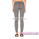 Cheap Women Dusty Charcoal Cutout Side Sports Fitness Yoga Leggings thumbnail-5