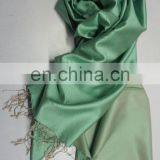 Silk Reversible Shawl, 100% Silk Stoles thumbnail-1