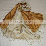 FINEST QUALITY 100% SILK REVERSIBLE SHAWL thumbnail-5