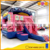 AOQI colorful funny inflatable slide with bouncer indoor inflatable slide for promotion