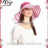Floppy Brim Decoration Stripes Sun Hat