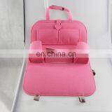 Felt Car Seat Back Organizer Pink Color thumbnail-6